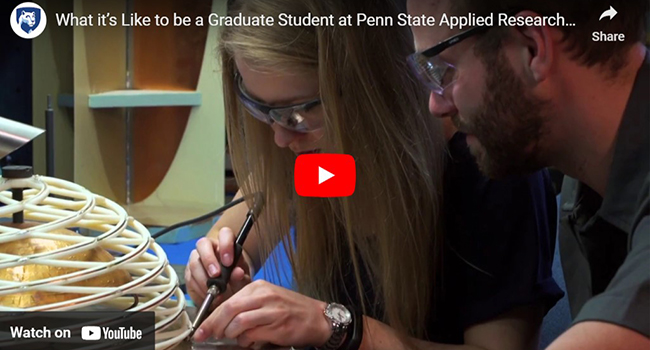 What it’s Like to be a Graduate Student at Penn State Applied Research Laboratory