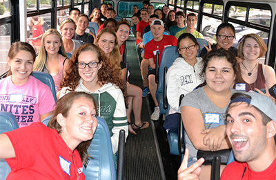 Students on bus